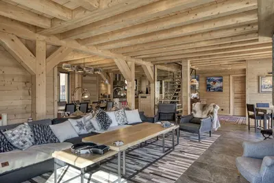 Image de Vaste chalet au Bettex, avec vue magique sur le Mont Blanc
