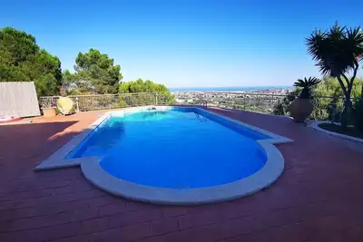 Holiday flower villa with pool