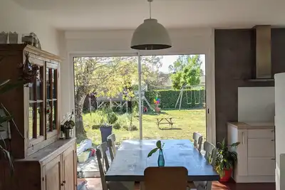 Image de Maison calme à 20min du bassin, piscine hors sol, 25mn de l'océan, 30mn Bordeaux