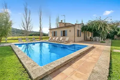 Maison de vacances 'Es Molí De Son Comparet' avec vue sur la montagne, piscine privée et Wi-Fi