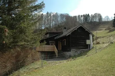 Image de Our holiday home is built in logcabin style. Â