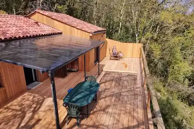 Image de Chalet avec vue sur la Vallée de la Dordogne
