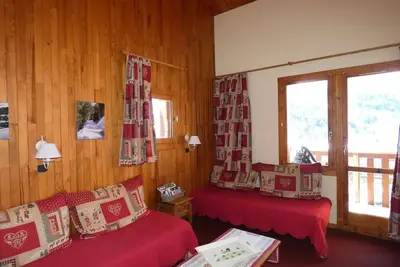 Image de La Lauzière-Dessus 44 - 3 pièces en duplex, vue pistes