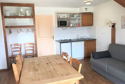 Image de Chalet mitoyen 3 pièces, 8 pers, tv, cuisine équipée, parking, kit bébé gratuit