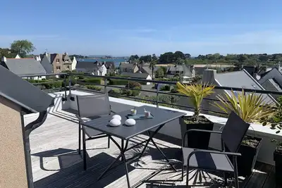 Image de Appartement 2 chambres avec terrasse et balcon vue mer Trégastel