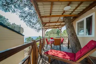 Image de Appartement de deux chambres avec la terrasse et la vue sur le mer Pakostane, Biograd (A-18783-a)