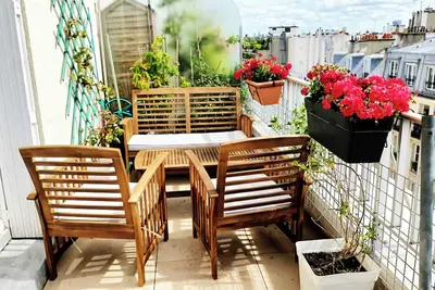 Image de Paris Center, Terrace. Large 2/3 bedroom Apt, Sunset, Eiffel Tower view