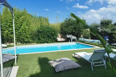 Image de Jolie Maison Climatisee Vue Mer Jardin Piscine Entre Sablettes Et Tamaris