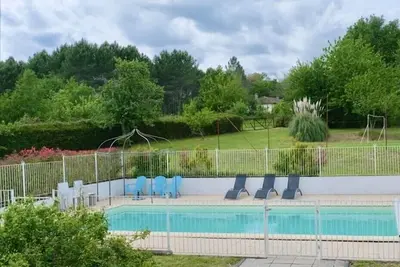 Image de Dordogne, Périgord, Paradis, Maison Longère 200m2, 12 pers, piscine, étang privé
