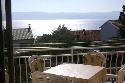 Image de Appartement d'une chambre avec le balcon et la vue sur le mer Novi Vinodolski (A-18855-b)