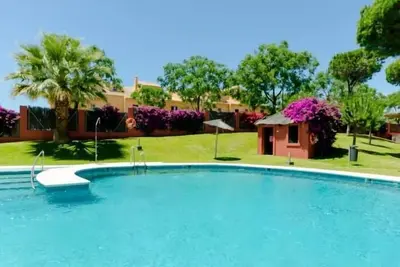 Large terrace and pool