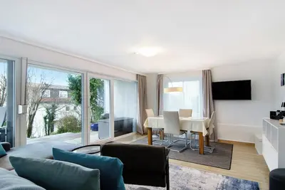 Image de Ferienwohnung Gartenterrasse, 85qm, 2 Schlafzimmer, Terrasse, Max. 4 Personen
