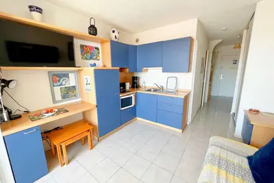 Studio cabine avec piscine à Sète