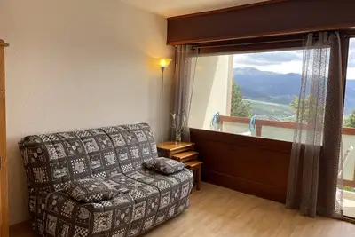 Image de Studio cabine exposé sud avec balcon, 4 pers, centre Font-Romeu