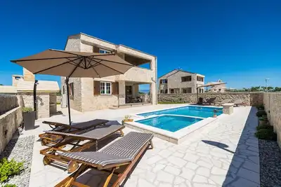 Villa St. Vid 1 with heated pool