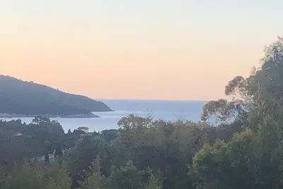 Image de Gigaro plage Ă pieds et vue mer sur le Cap Lardier
