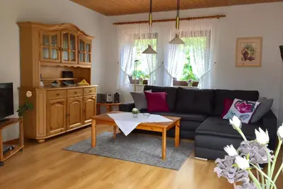 Image de Appartement-Salle de bain privée séparée-Balcon-Ferienwohnung 3 im Og