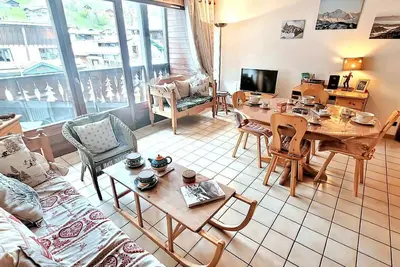 Image de Appartement 3 pièces au centre des Gets, balcon, proche pistes, commerces et restaurants, 5 pers.