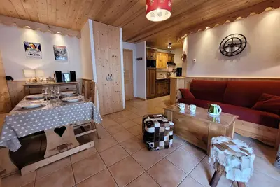 Image de Confort alpin : T3 proche pistes, parking, Wifi