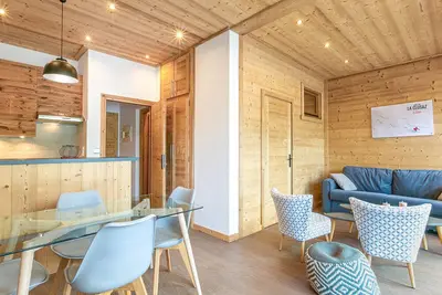 Image de Grand Studio cabine, balcon, parking, centre La Clusaz