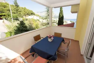 Image de Appartement Studio dans Duće avec vue mer, Balcon, Climatisation, Wifi (132-7)