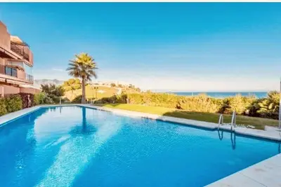 Penthouse with panoramic sea views, beach front