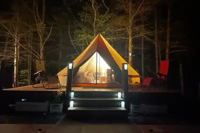 Glamorous Camping on a Hilltop