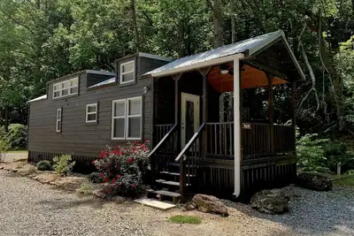 Image de Tiny home only 1 mile from Vogel State Park! The Gray Loft Reece Farm Village