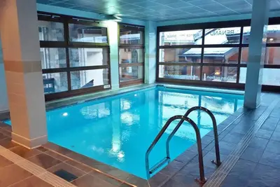 Image de À 100m des pistes de ski, 1er étage, balcon, télévision, casier à ski, 38m², Morillon