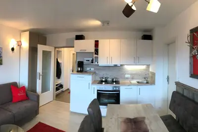 Image de AlpenKastl for 1-3 persons 40 square meters, living room/kitchen, bedroom, shower/Wc, balcony, Wlan