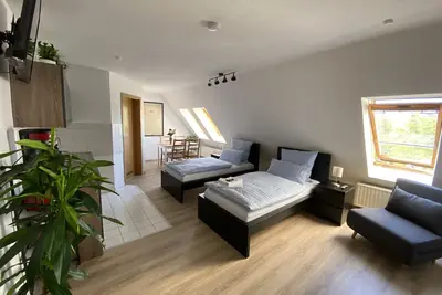 Image de Appartement-Salle de bain privée séparée-Vue ville-Am Jacobsweg Wohnung 1