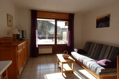 Image de Charmant appartement 6 pers, 38m², proche télécabines, centre et loisirs, sud, terrasse