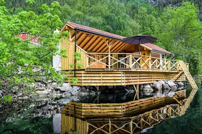 Image de Belle maison à Vråliosen avec sauna