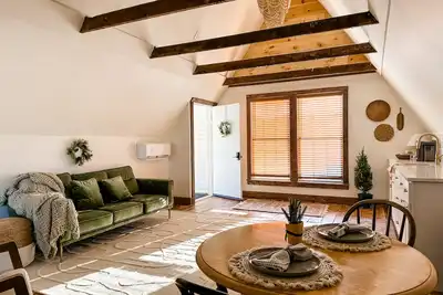 Cozy loft space with style & comfort all its own, shared pool in summer.