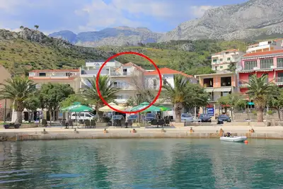 Image de Appartement d'une chambre avec le balcon et la vue sur le mer Podgora, Makarska (A-18918-a)