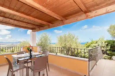 Image de Villa Casa Angus avec vue sur la mer, climatisation, jardin et terrasse. Animaux admis.
