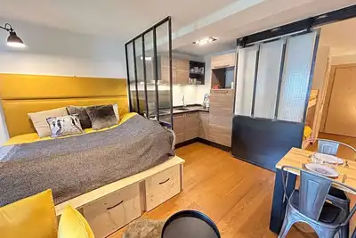 Image de Studio neuf au cœur des Gets avec Spa, proche des pistes, parking et wifi inclus