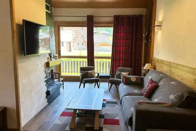 Image de Les Gets - Appartement rénové 12 pers, 4 ch, parking, Wifi, proche piste