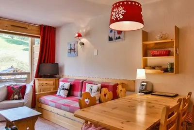 Image de Appartement cosy 4 pers, tout confort, balcon plein sud face aux pistes, idéal famille!