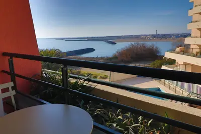 Appartement climatisé avec loggia, 2 pièces, 4 pers, 2 Clés vacances à Sète