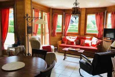 Image de Coquet T2 avec terrasse plein sud, au centre de Samoëns, proche commerces et ski-bus