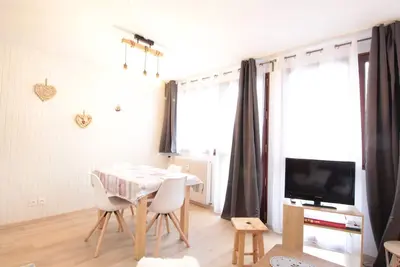 Image de Charme au centre d'Arâches : 2 pièces + coin montagne, 4/5 pers, proche pistes et commerces