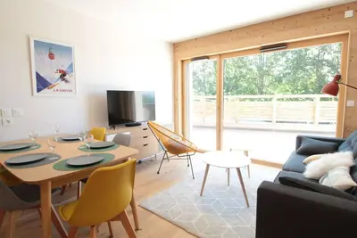 Image de Appartement ski aux pieds, 3 pièces, 6 pers, terrasse sud, près des Carroz