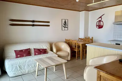 Image de Charmant 2 pièces avec balcon exposé Sud, proche télésiège et commerces, Vieil Alpe