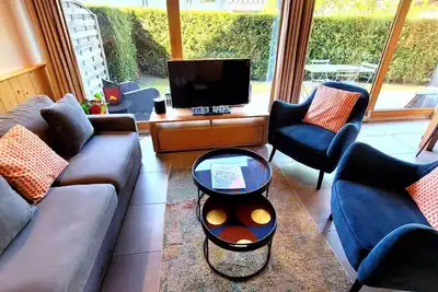 Image de Appartement duplex 3 pièces près des pistes, jardin, terrasse, Wi-Fi, parking couvert