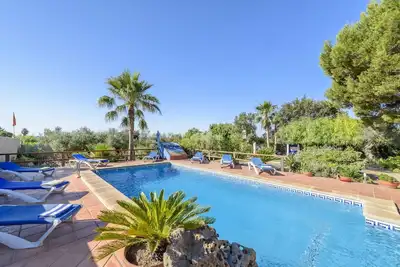 Image de Maison de vacances Sa Sort avec vue sur la montagne, piscine, terrasse et barbecue