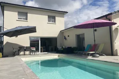 Image de Maison 3 chambres avec piscine privative chauffée à 30min de l’Océan