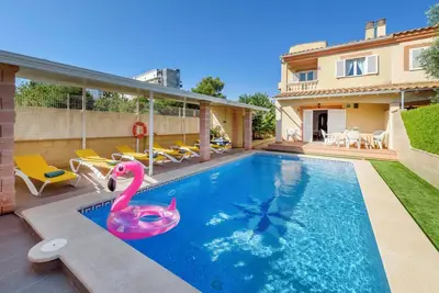 Image de Maison de vacances Estrella de mar azul avec Piscine, A/C, Wi-Fi, Jardin, Terrasse et Balcon