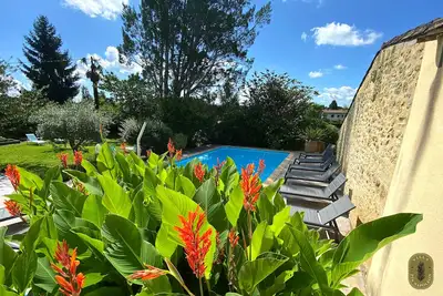 Image de Villa de vacances dans le Sud-Ouest, en France près Bordeaux et Saint-Émilion.