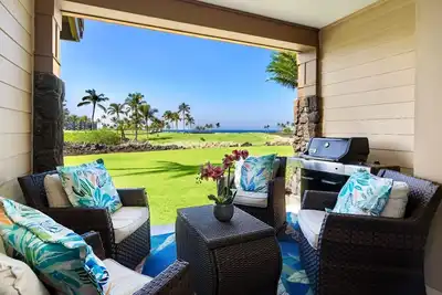 Image de 🏖️Waikoloa Golf Discount | Views of Ocean & Golf Course | Outdoor Seating